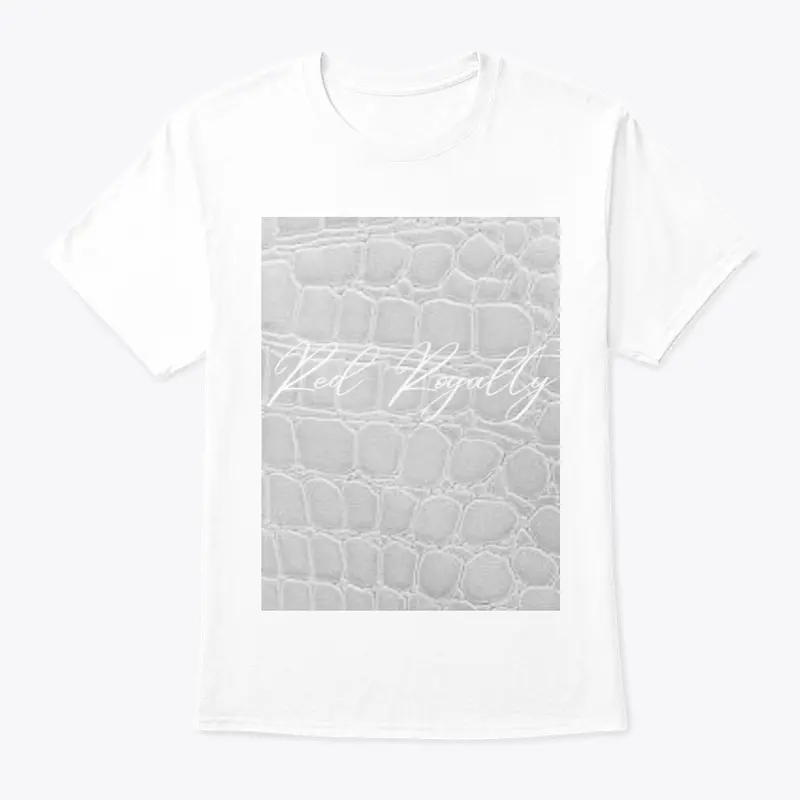 White Croc White Tee