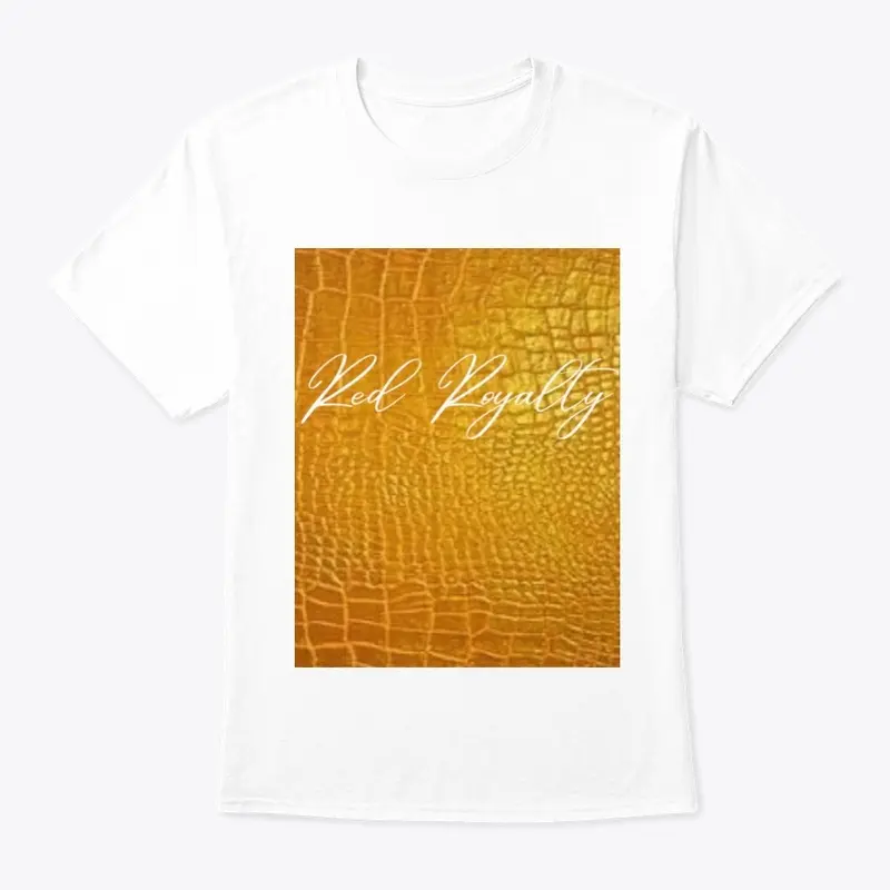 Gold Croc White Tee