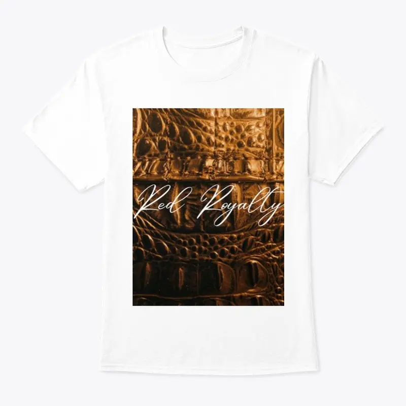 Brown Croc White Tee